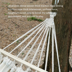 Thickened Canvas Anti rollover Portable Hammock for Outdoor Camping