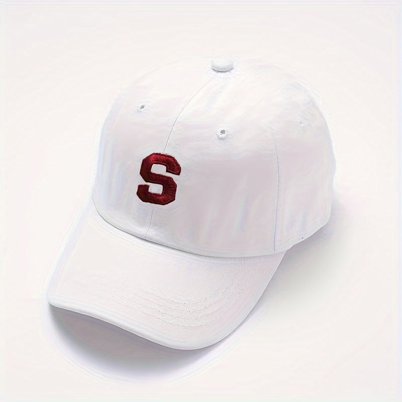 Embroidered S Baseball Cap Sun Hat Hip Hop Cap
