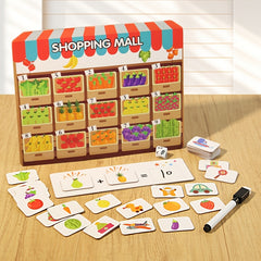 Kids' Fun Fruit Shopping Mall Counting & Calculation Game Educational Puzzle Toy