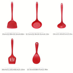 5pcs Silicone Kitchen Utensils Set - Essential Cooking Gadgets