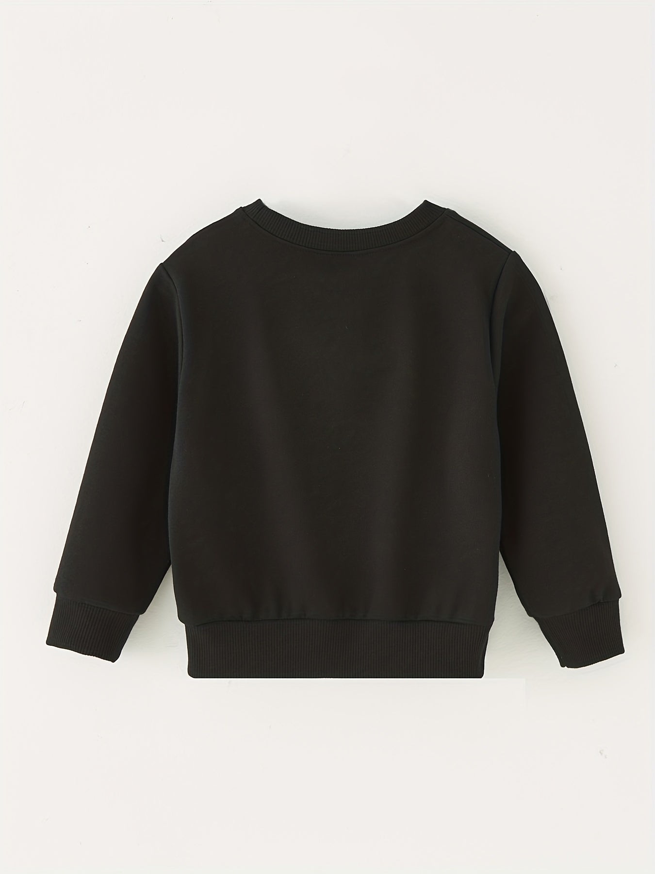 MY GRANDMA AND I GOT IN TROUBLE TODAY Letter Print Top Children's Round Neck Swe