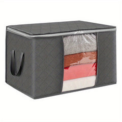 CCidea 60L Clothing Storage Bag Transparent Windows Strong Zippers