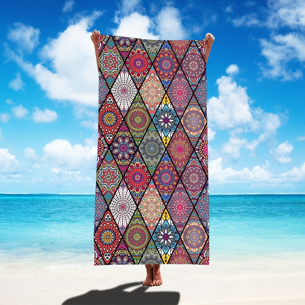 Boho Sandproof Beach Towels Fast Dry Beach Accessories