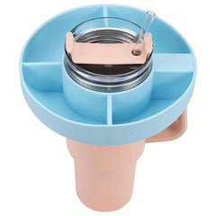 Silicone Snack Tray Ring For 40oz Cup 4 Grids Snack Bowl