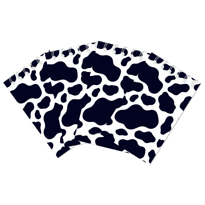 12 Pcs Cow Print Notebooks Farm Cow Themed Party Decoration