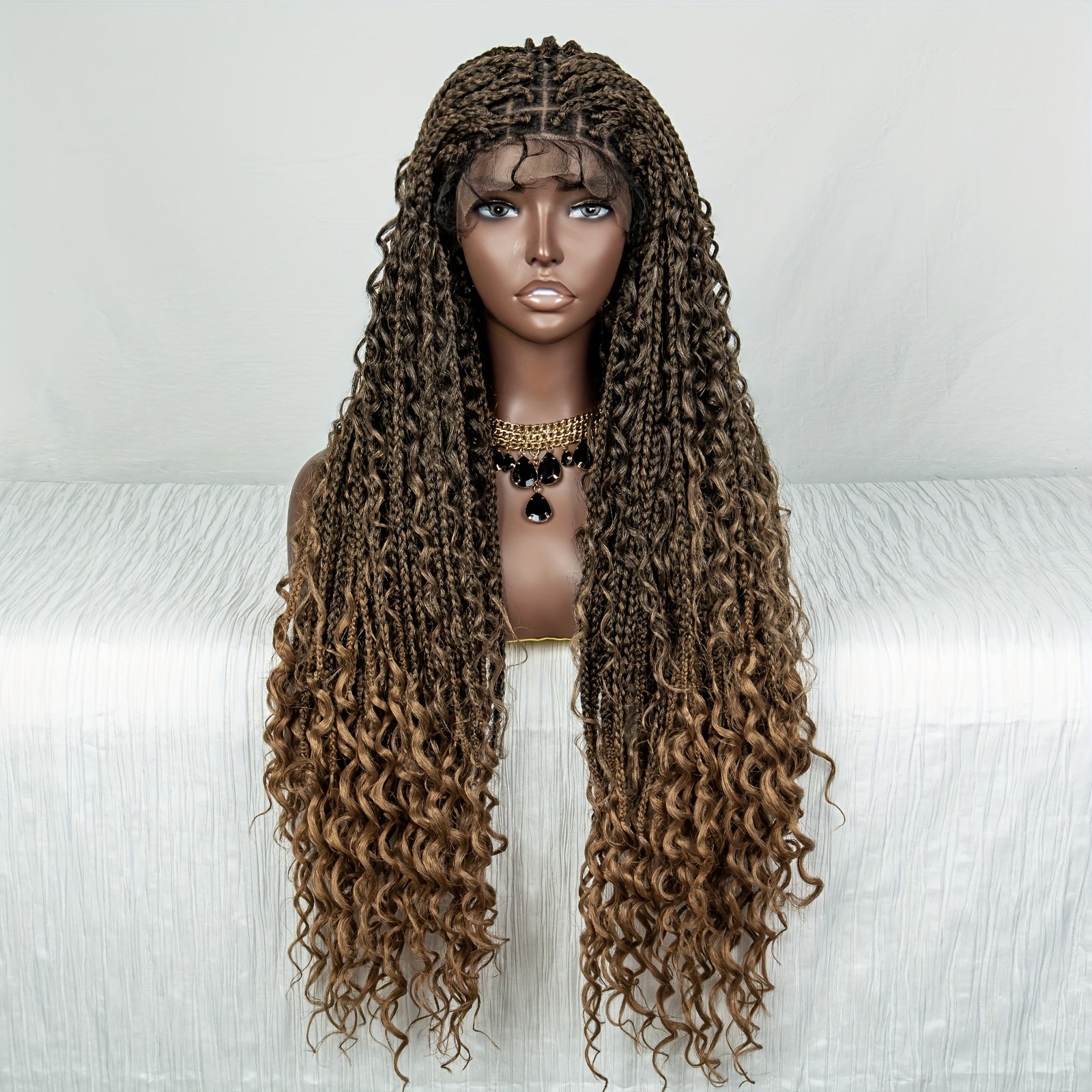 100 Density 9 6 Lace Front Butterfly Braid Wig