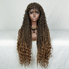 100 Density 9 6 Lace Front Butterfly Braid Wig