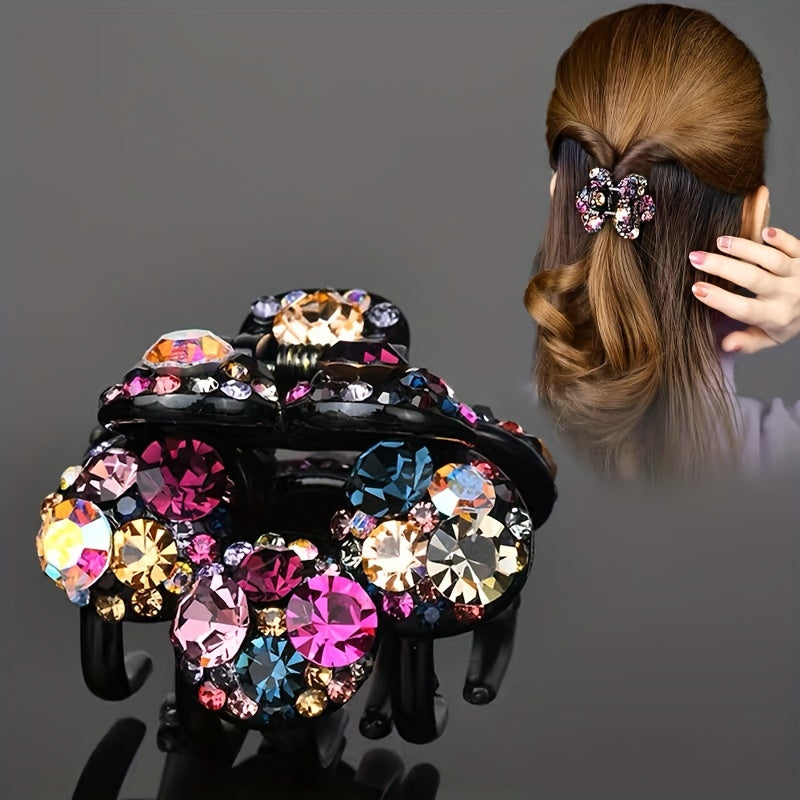 Small Rhinestone Hair Claw Clip Crystal Hairpin Hair Accessories