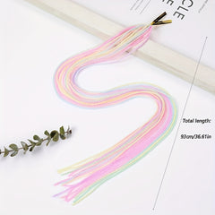Y2K Rainbow String Hair Rope Gradient Hair Braiding Strings
