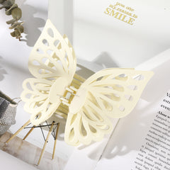 2-Layer Butterfly Hair Clip, Shark Clip