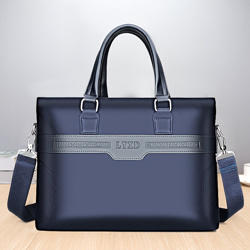 Oxford Cloth Briefcase Laptop Bag Water Resistant Father's Gift