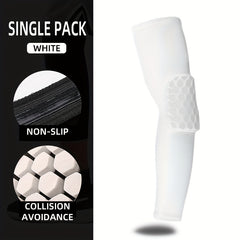 Honeycomb Arm Sleeves UV Protection Elbow Guards for Outdoor Sports