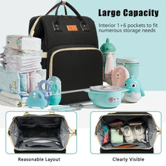 Large Capacity Mommy Bag with Crib