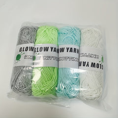 Glow In The Dark Hand Knitting Yarn 100% Polyester 50g 53m