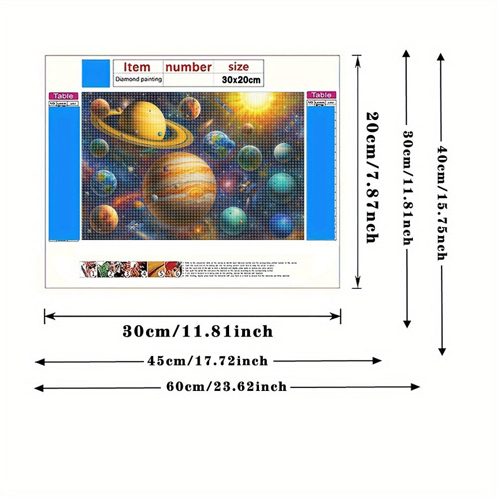 Space Themed 5D Diamond Painting Kit for Adults