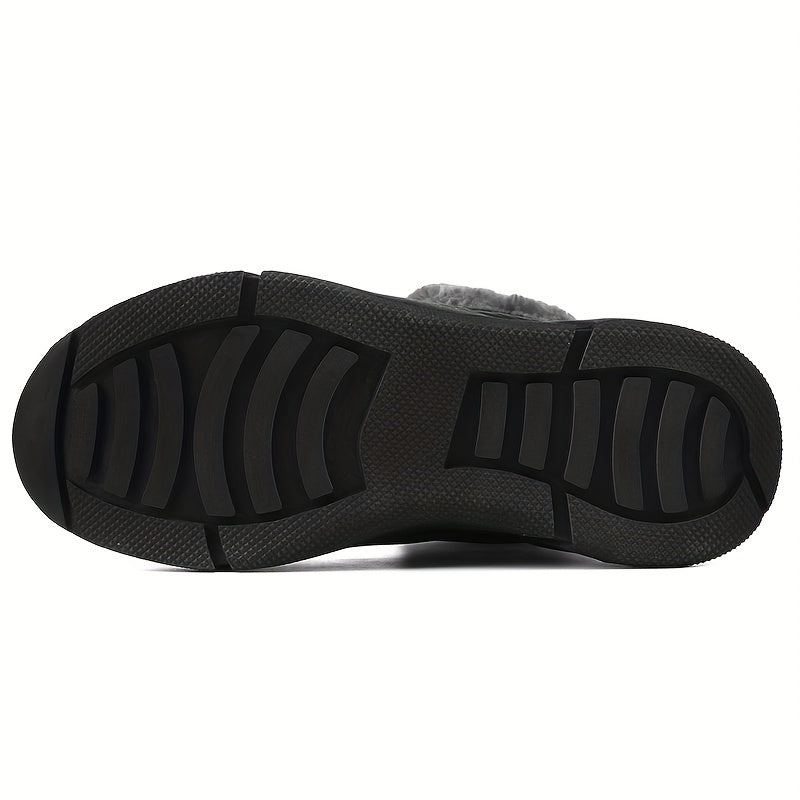 Women's Solid Snow Boots Warm Platform Comfortable Walking Shoes