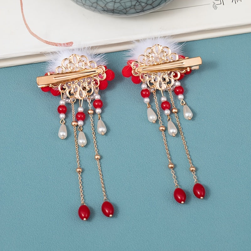 Vintage Metal Hair Comb Cheongsam Hair Accessories For Women