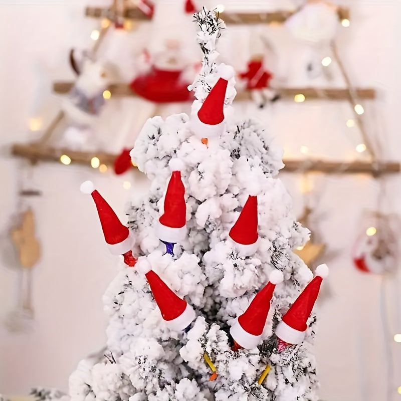 Christmas Hat Lollipop Design Non-woven Small Hat for Home Holiday Party Decor