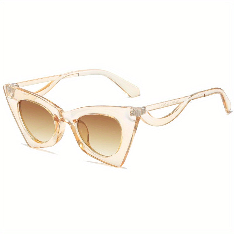 Y2K Cat Eye Sunglasses Men Women Irregular UV400 Sun Shades Glasses