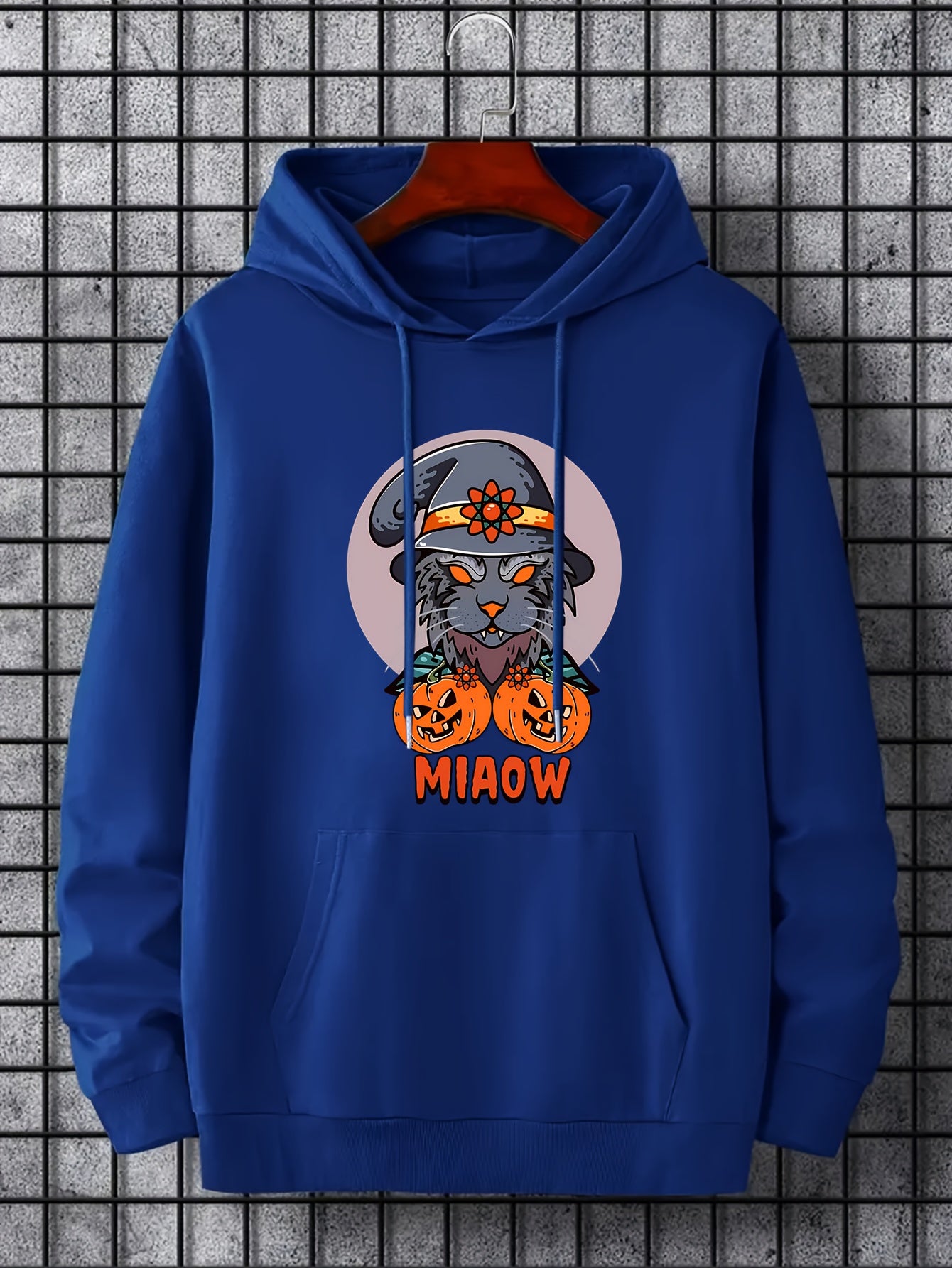 Men's Cartoon Halloween Graphic Hoodie