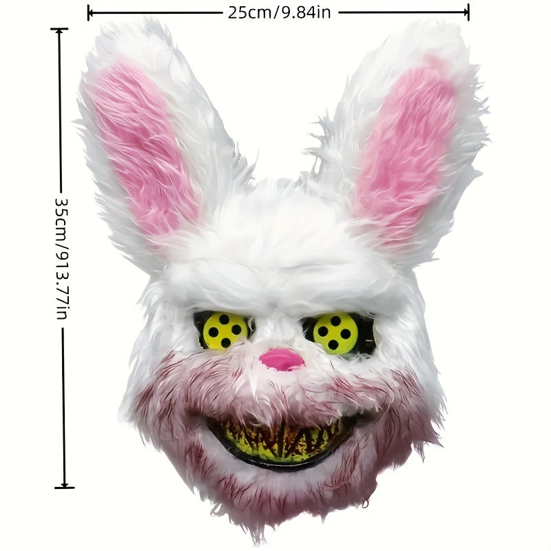 Evil Stuffed Bunny Mask Halloween Costume Party Props