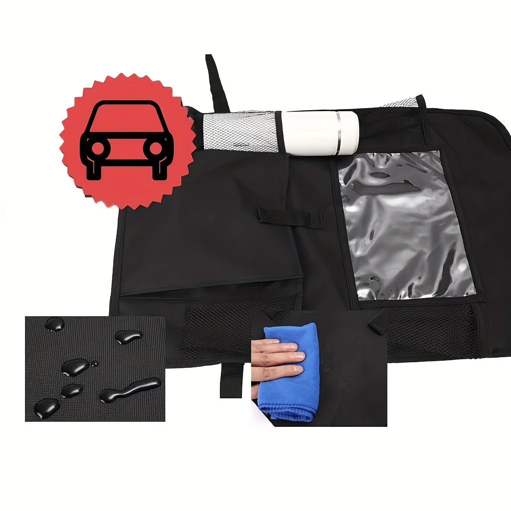 Car Backseat Hanging Organizer Waterproof Car Seat Protector Kick Mats