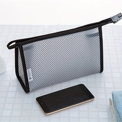 Portable PVC Mesh Toiletry Bag Waterproof Cosmetic Pouch