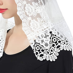 Floral Lace Mantilla Shawls for Women - Romantic & Bridal Veils