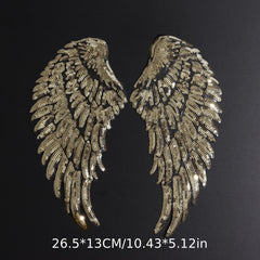 Sequin Wings Patches, Embroidered Badges Clothes DIY Decoration Sticker