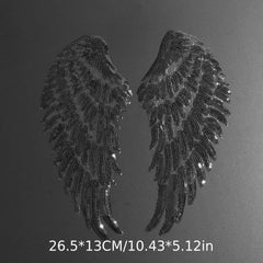 Sequin Wings Patches, Embroidered Badges Clothes DIY Decoration Sticker