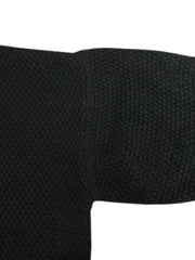  Turtle Neck Split Sleeve Sweater