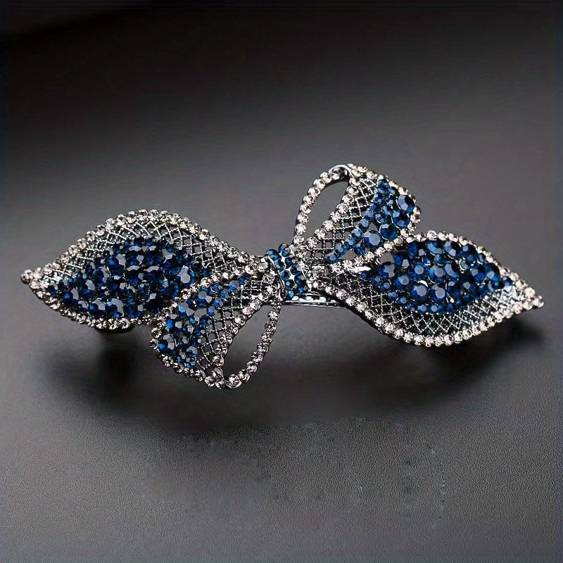 Bow & Rhinestone Hair Clip Barrette Headwear Hair Accessory