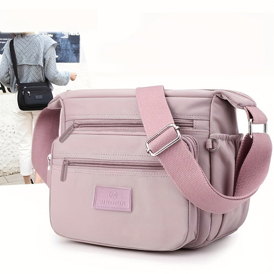 Casual Nylon Crossbody Bag Women's Pockets Purses Lightweight Daily Shoulder Bag