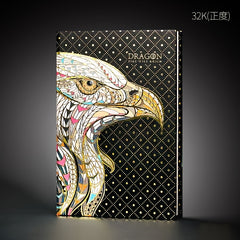 Embossed Gilded Hardcover Notebook with European Retro Pages