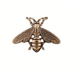 European American Retro Insect Bee Brooch Metal Collar Pin Men Women Suit