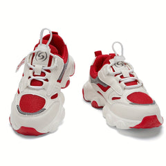 Boys Stylish Low Top Sneakers Breathable Lightweight Running Shoes
