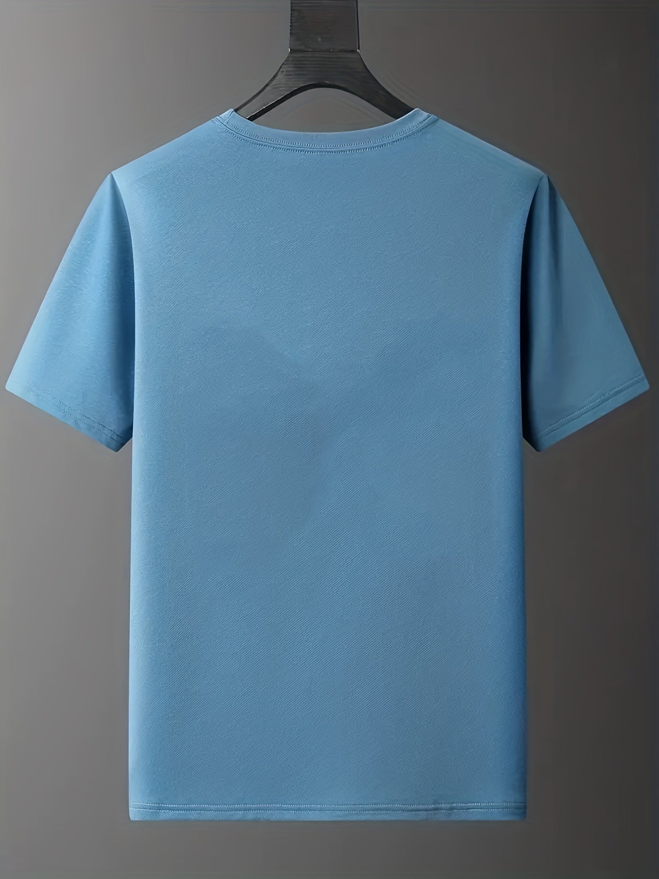 Men's Burnt Out Letter Print T-shirt for Summer