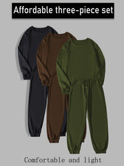 Men's Casual Sweatshirt & Sweatpants Set for Autumn