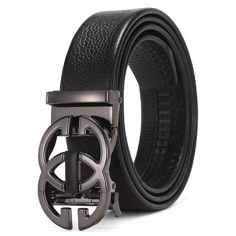 Men's Business Automatic Buckle Leather Belt