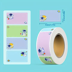 Cartoon Student Name Sticker Self-adhesive Waterproof Tear-resistant Memo