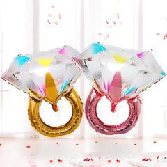 2 Pcs Artificial Diamond Balloon for Party Wedding Birthday Bridal Graduation