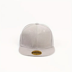 Adjustable Flat Brim Baseball Cap with Letter Patch for Outdoor Sport