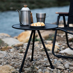 Portable Aluminum Folding Round Table for Outdoor Activities