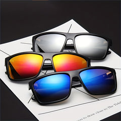 Men's Retro Mountaineering Hiking Square Sunglasses