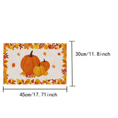 4pcs Colorful Halloween Autumn Pumpkin Placemats Heat Insulation Table Mat