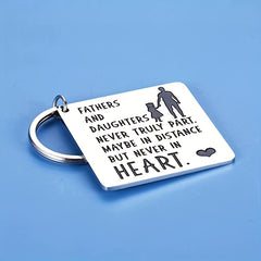 Father Daughter Keychain Dad Christmas Valentine Wedding From Daughter