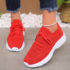 Women's Lightweight Mesh Breathable Running Shoes Comfortable Non slip Sport