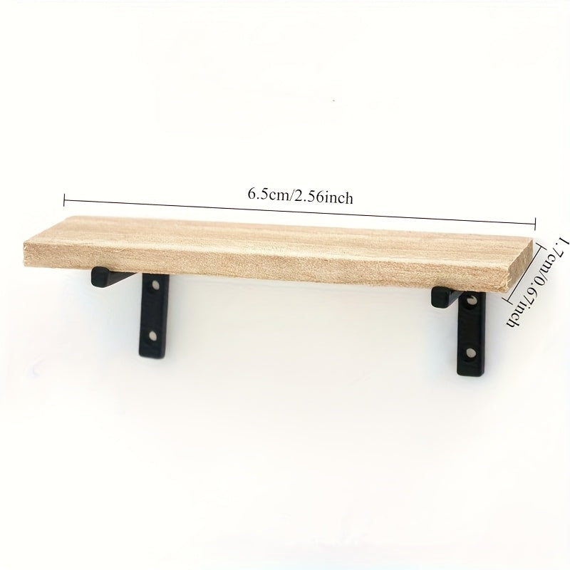 Dollhouse Accessories Storage Shelf Set Wooden Board