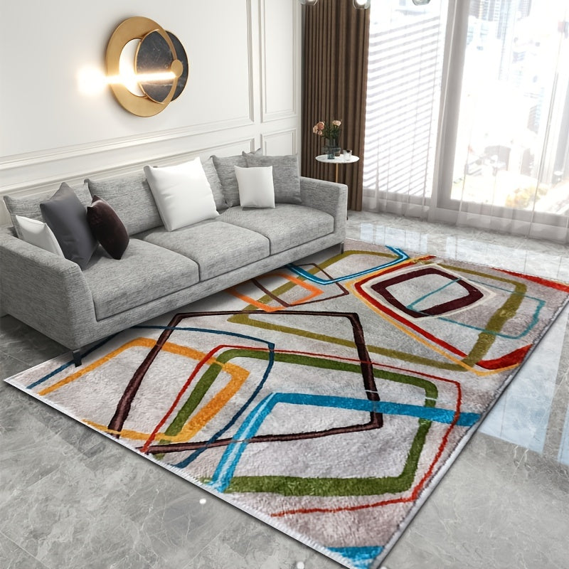 Nordic Rug Light Style Geometric Minimalist Floor Mat