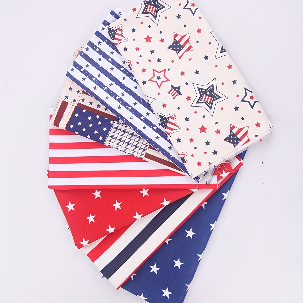 7pcs 25 Cotton Twill Printed Fabric Puppet Doll Cloth Clothing